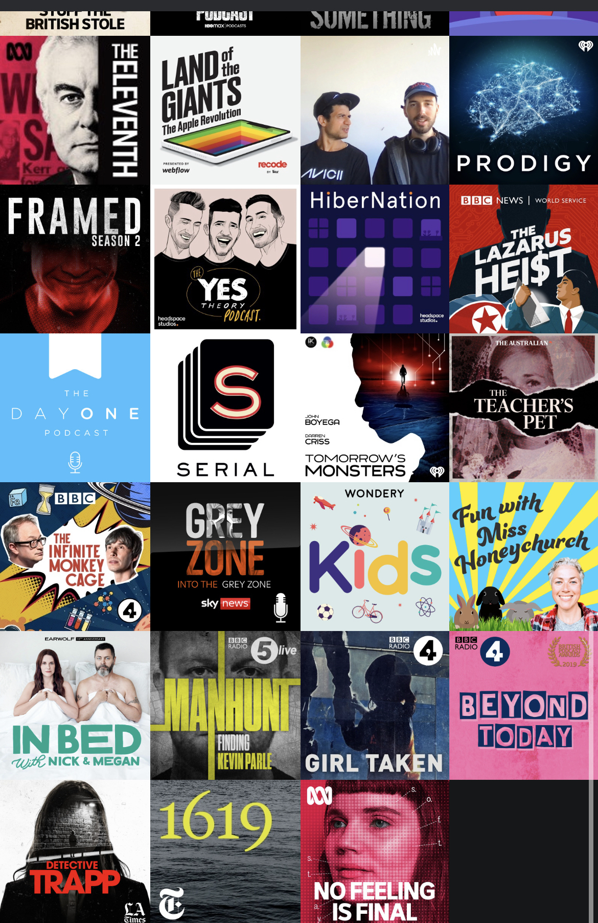 Podcasts page three
